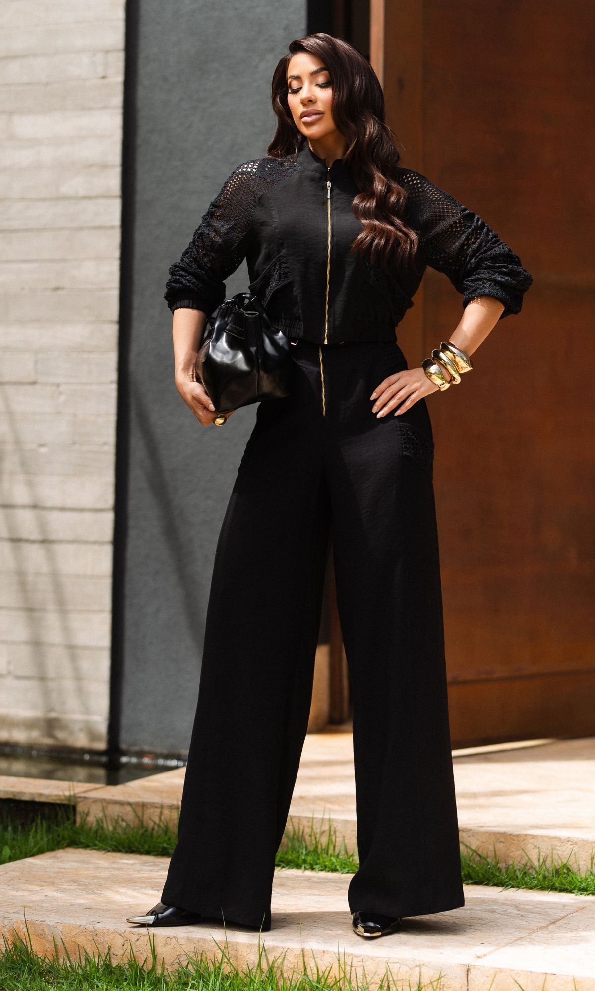 Conjunto Calça Cloe - Palha Dourada