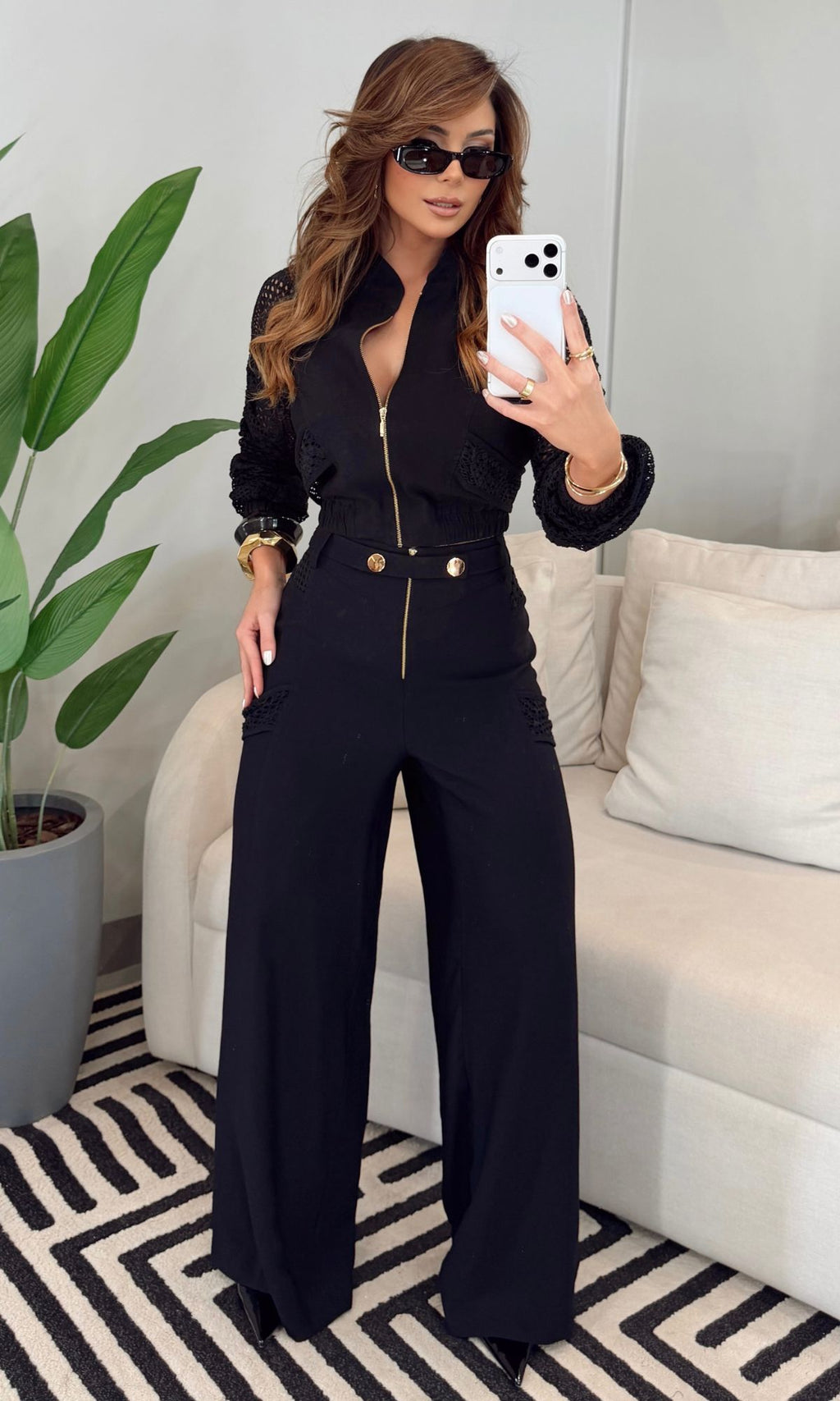 Conjunto Calça Cloe - Palha Dourada